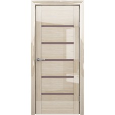 Дверь межкомнатная ALBERO Мегаполис GL ВЕНА GL Мокко глянец, стекло мателюкс бронза Дверь межкомнатная ALBERO Мегаполис GL ВЕНА GL Мокко глянец, стекло мателюкс бронза